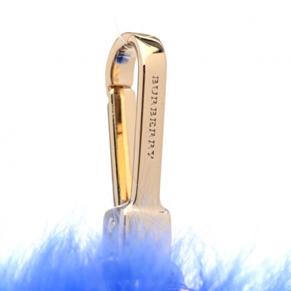 Burberry Vibrant Blue Furry Keychain/bag charm - Picture 5 of 5
